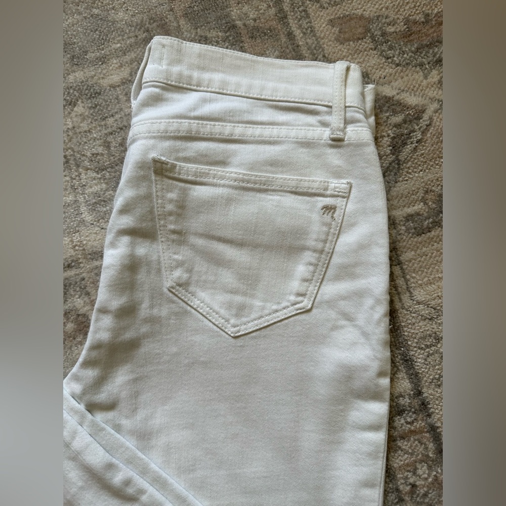 Madewell white skinny jeans
